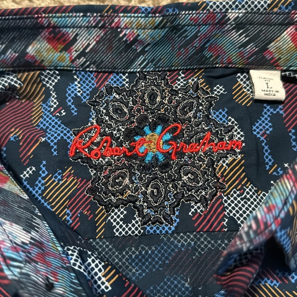 Robert Graham Camo Button Down Shirt - Picture 3 of 4